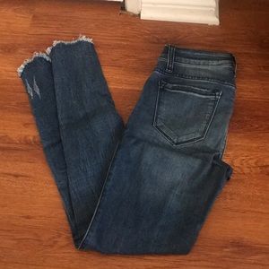 Blue skinny jeans